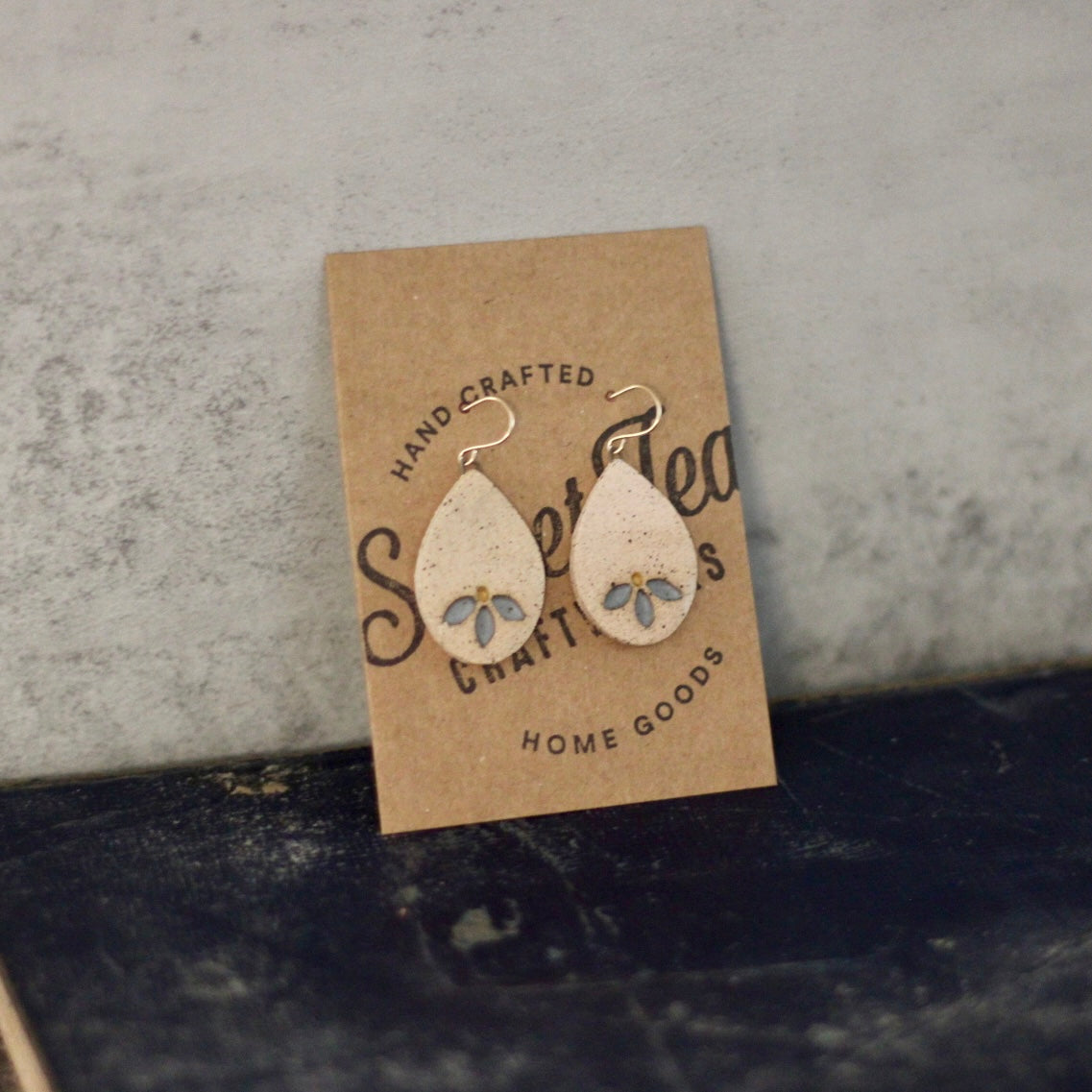 Pottery Dangle Earrings