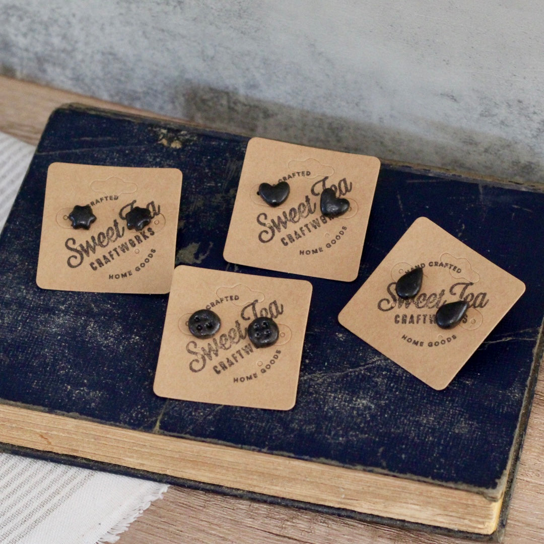 Pottery Stud Earrings