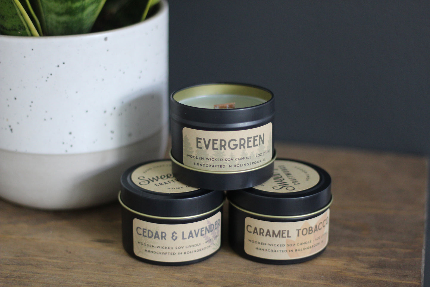 Wooden Wick Candle: Core Scents (4oz)