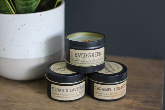 Wooden Wick Candle: Core Scents (4oz)