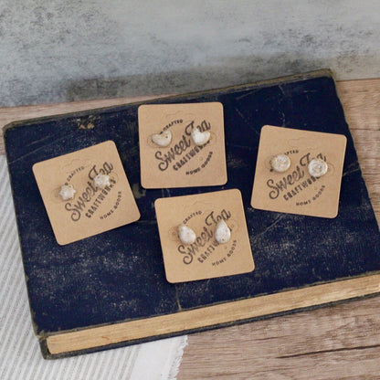 Pottery Stud Earrings