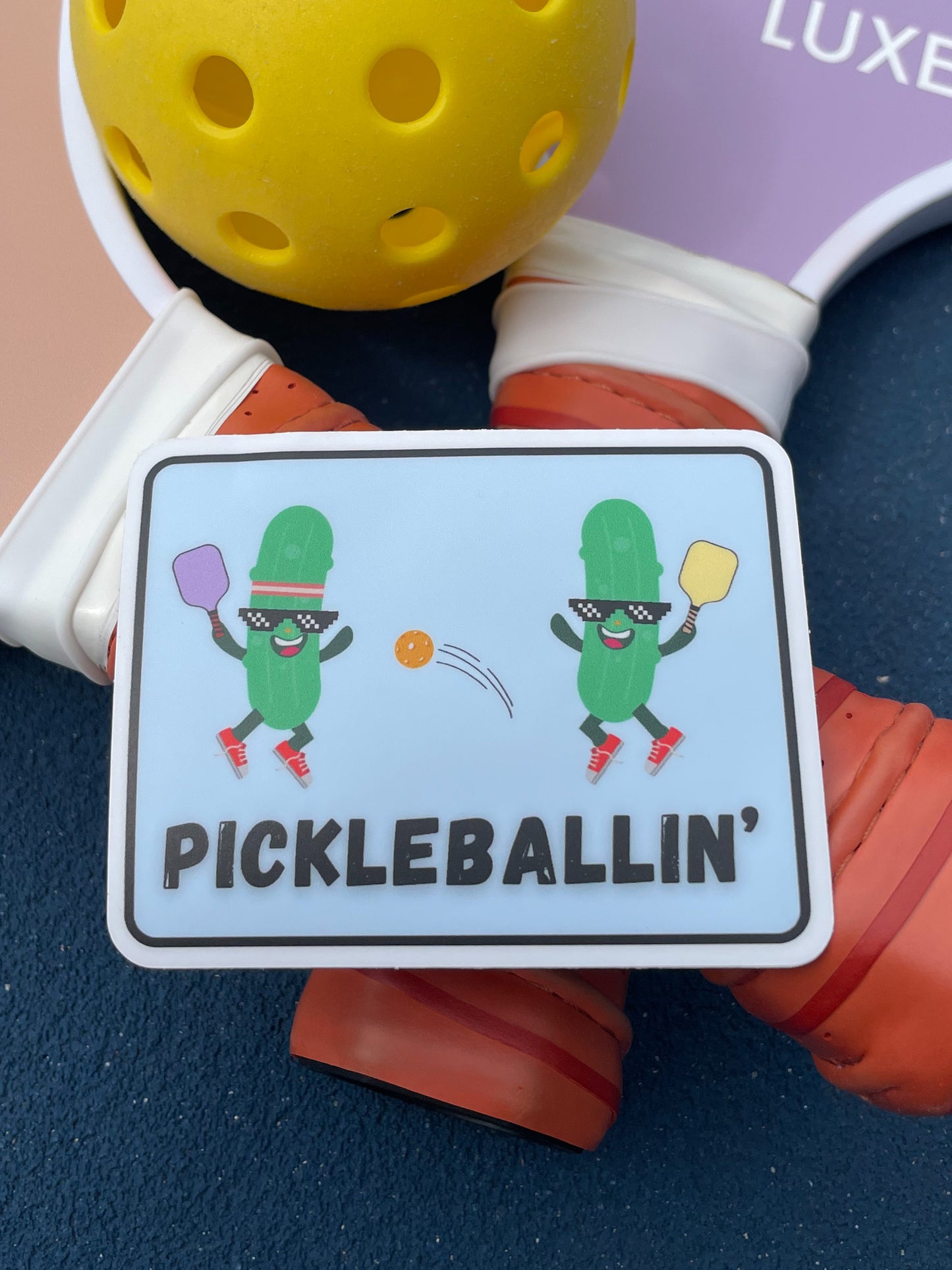 Pickleballin’ Sticker
