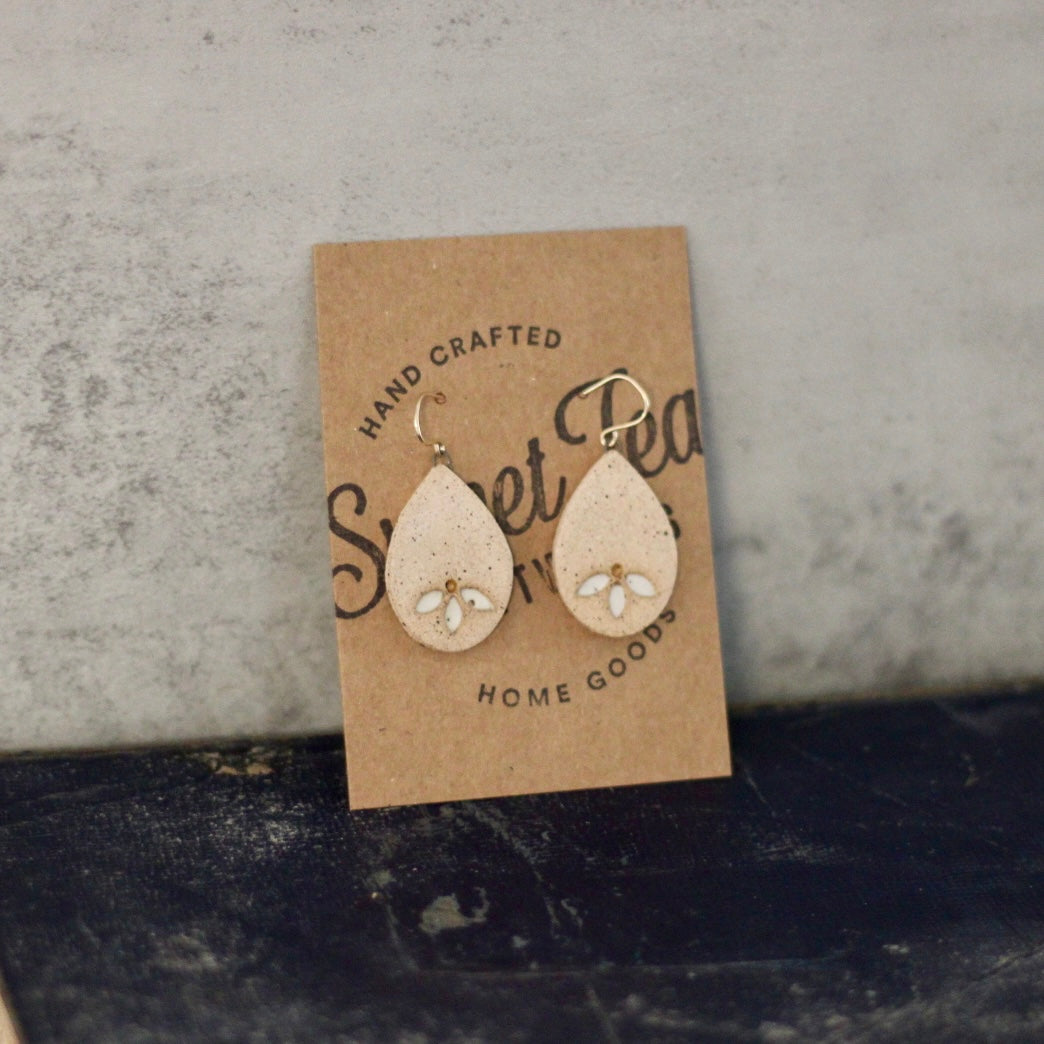 Pottery Dangle Earrings