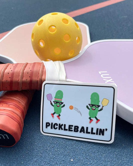Pickleballin’ Sticker - Sweet Tea Craftworks