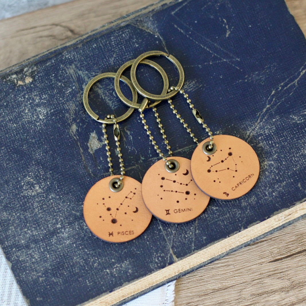 Leather Key Chain (Engraved)
