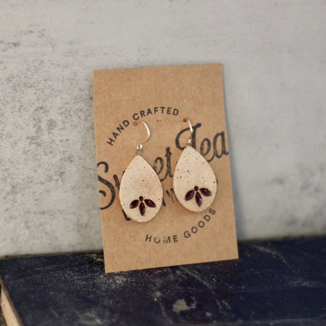 Pottery Dangle Earrings