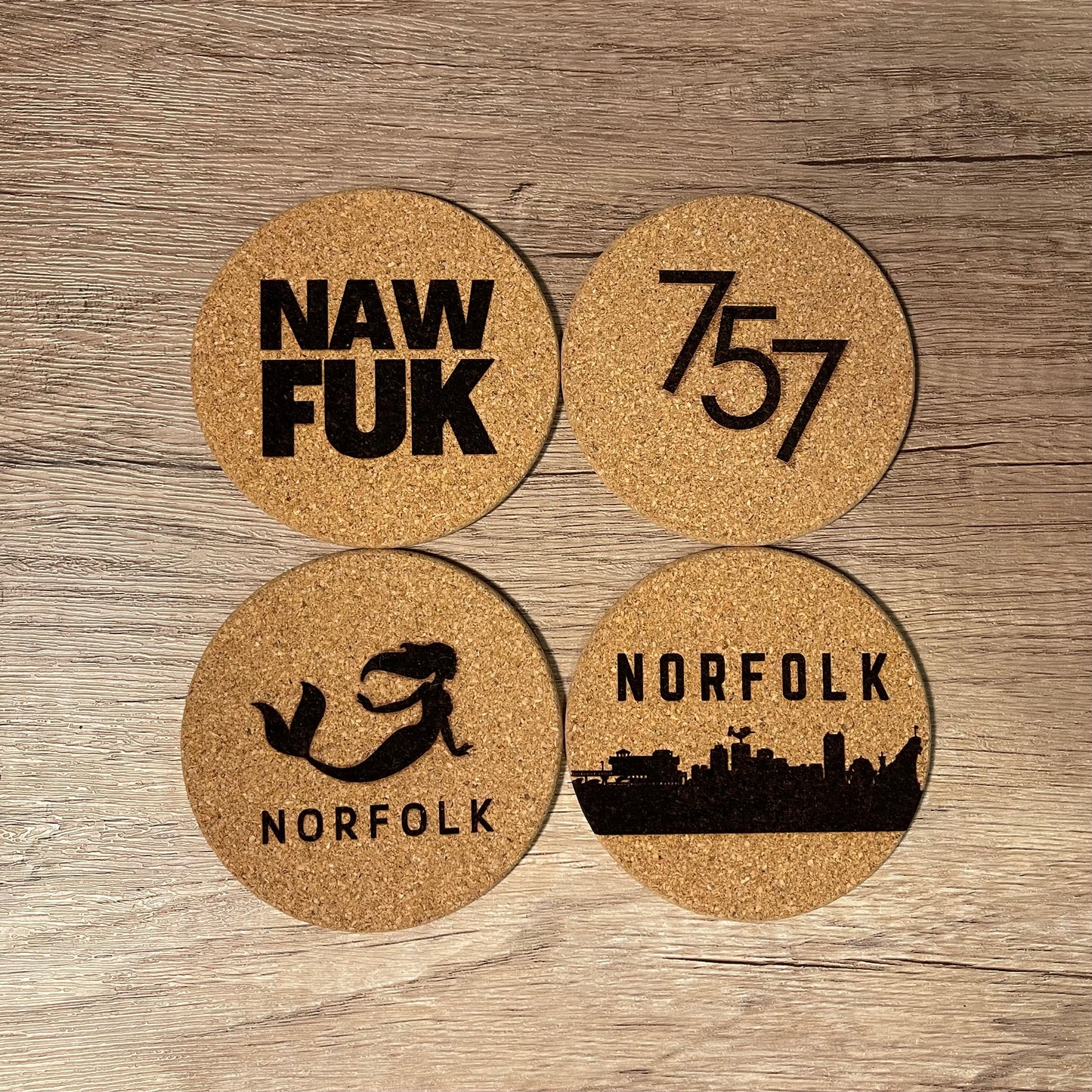 Cork Coaster Set - Sweet Tea Craftworks