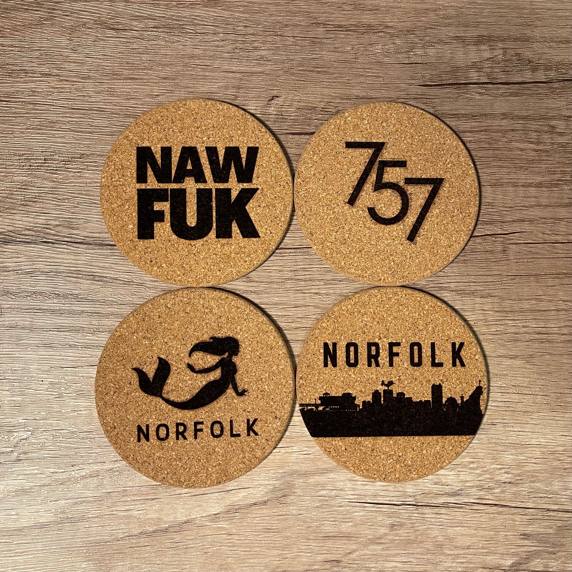 Cork Coaster Set - Sweet Tea Craftworks