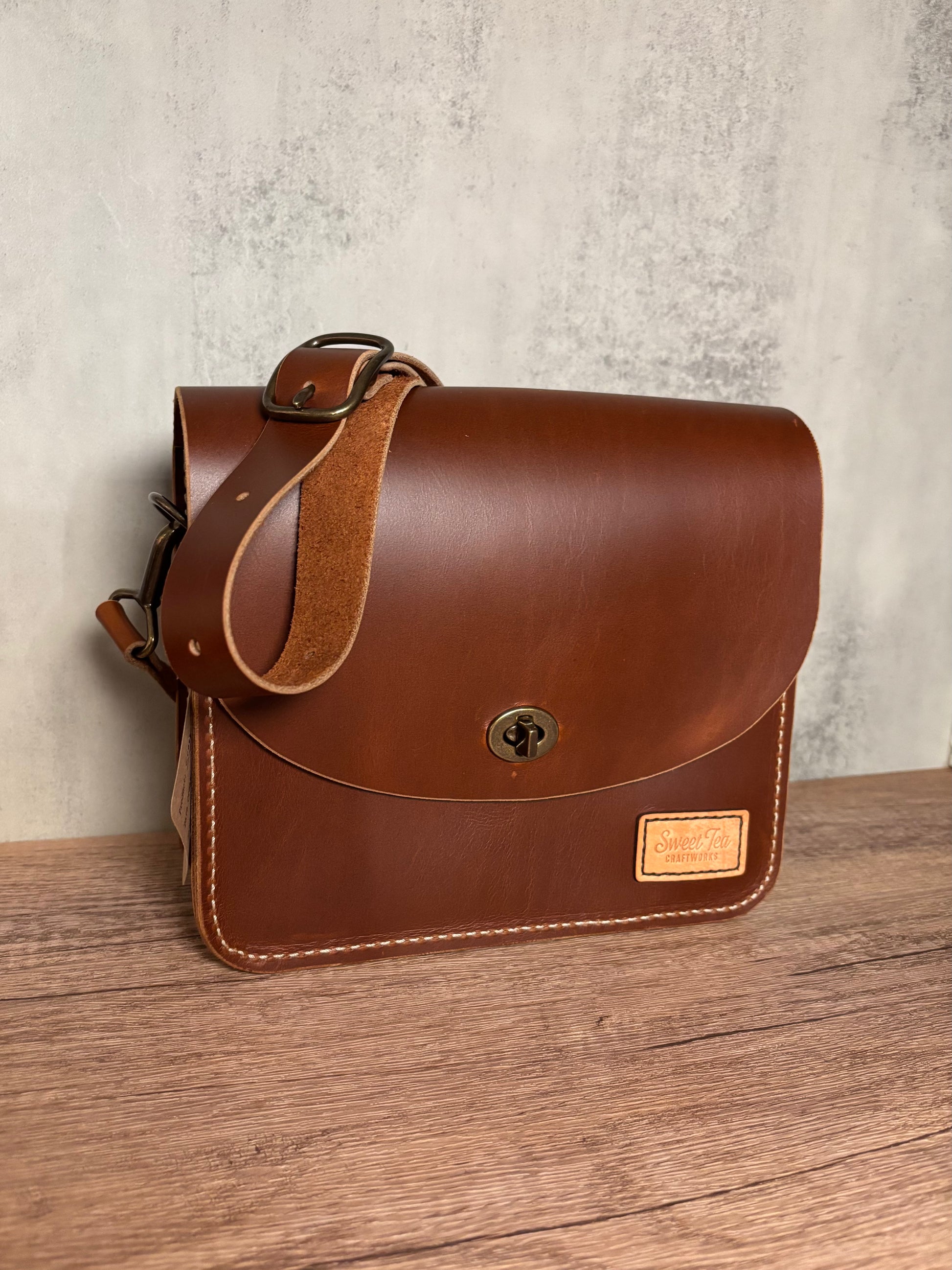 Leather Crossbody Bag - Sweet Tea Craftworks