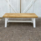 Transitional Wood Bench