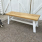 Transitional Wood Bench