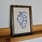 Illinois Violets Wall Art