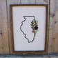 Embroidered Illinois Wall Art