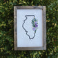 Embroidered Illinois Wall Art