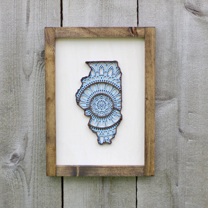 Illinois Mandala Wall Art
