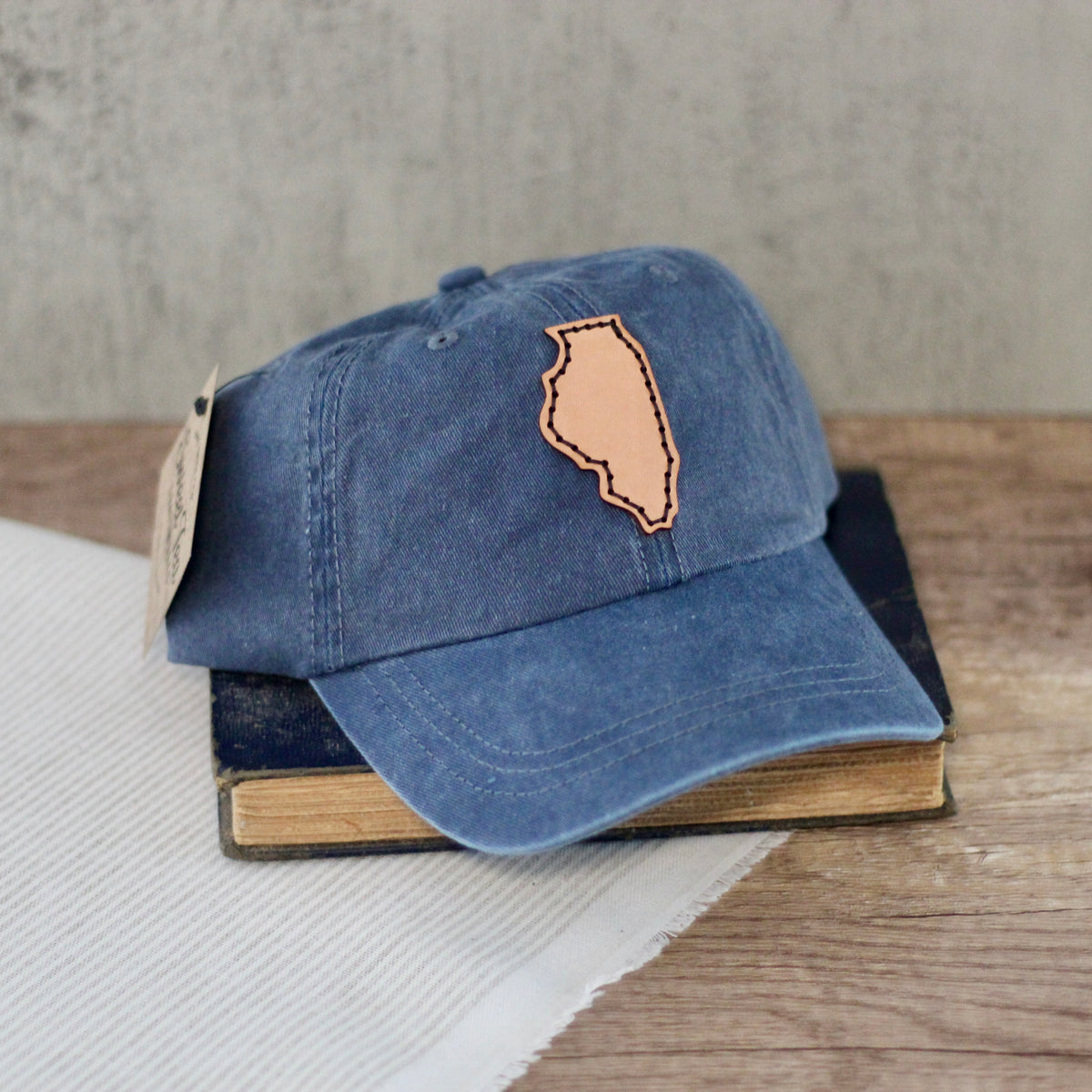 Illinois Leather Patch Hat