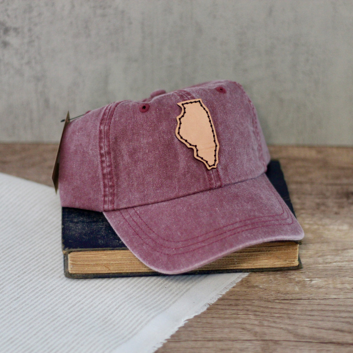 Illinois Leather Patch Hat
