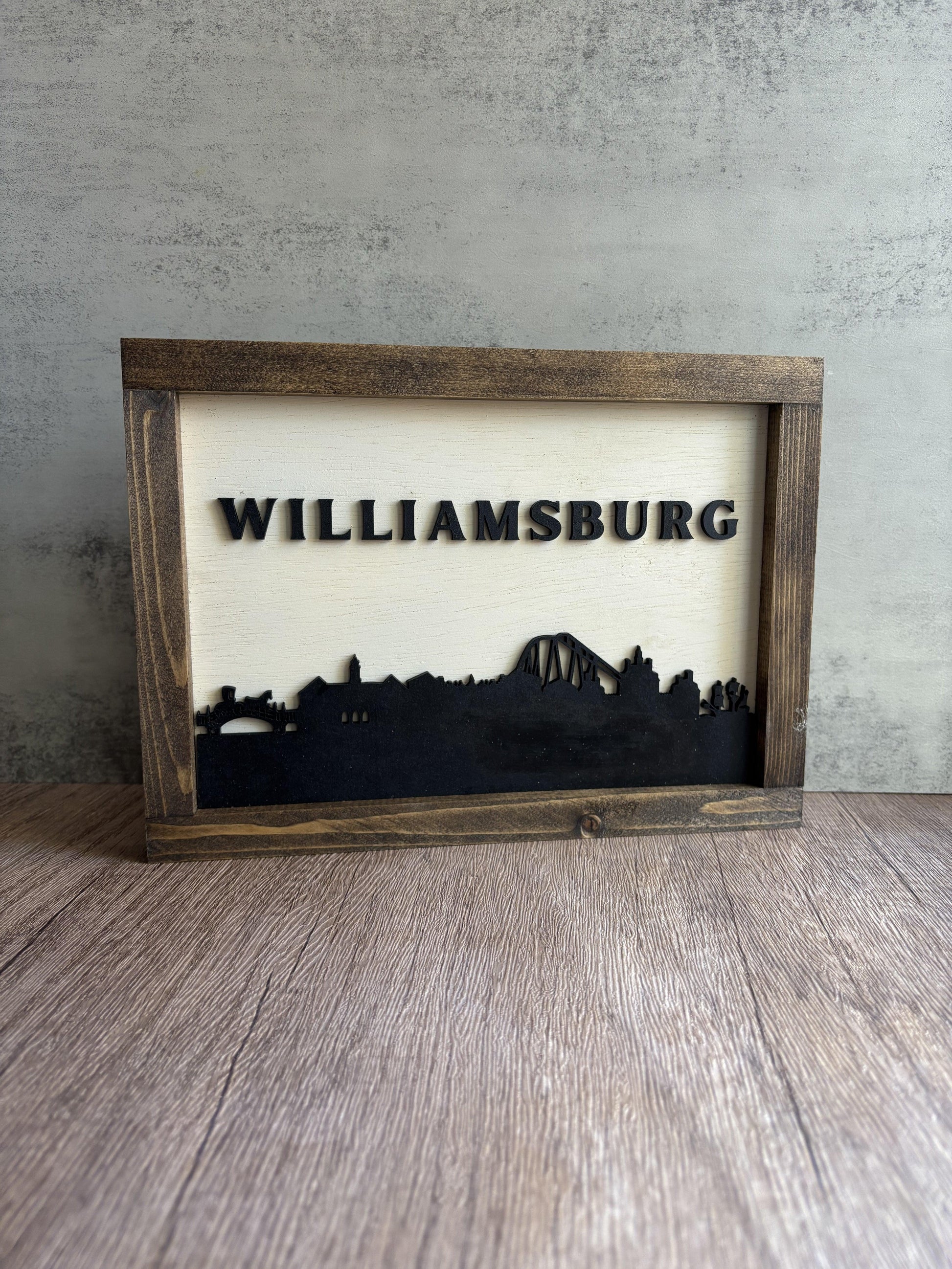 Williamsburg Skyline Wall Art - Sweet Tea Craftworks