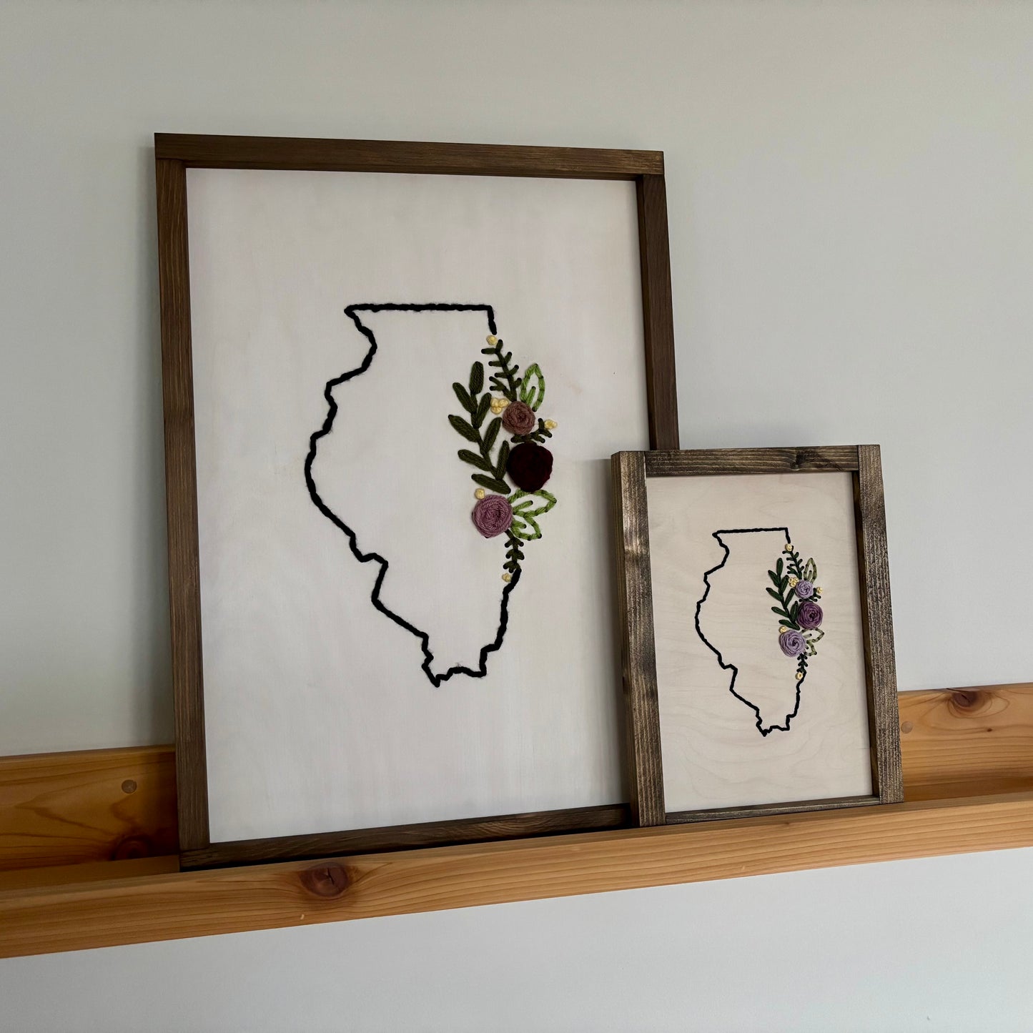 Embroidered Illinois Wall Art