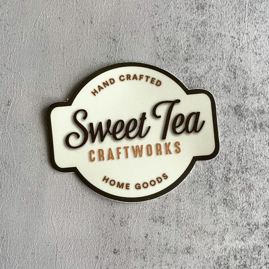 Sweet Tea Craftworks Logo Sticker - Sweet Tea Craftworks