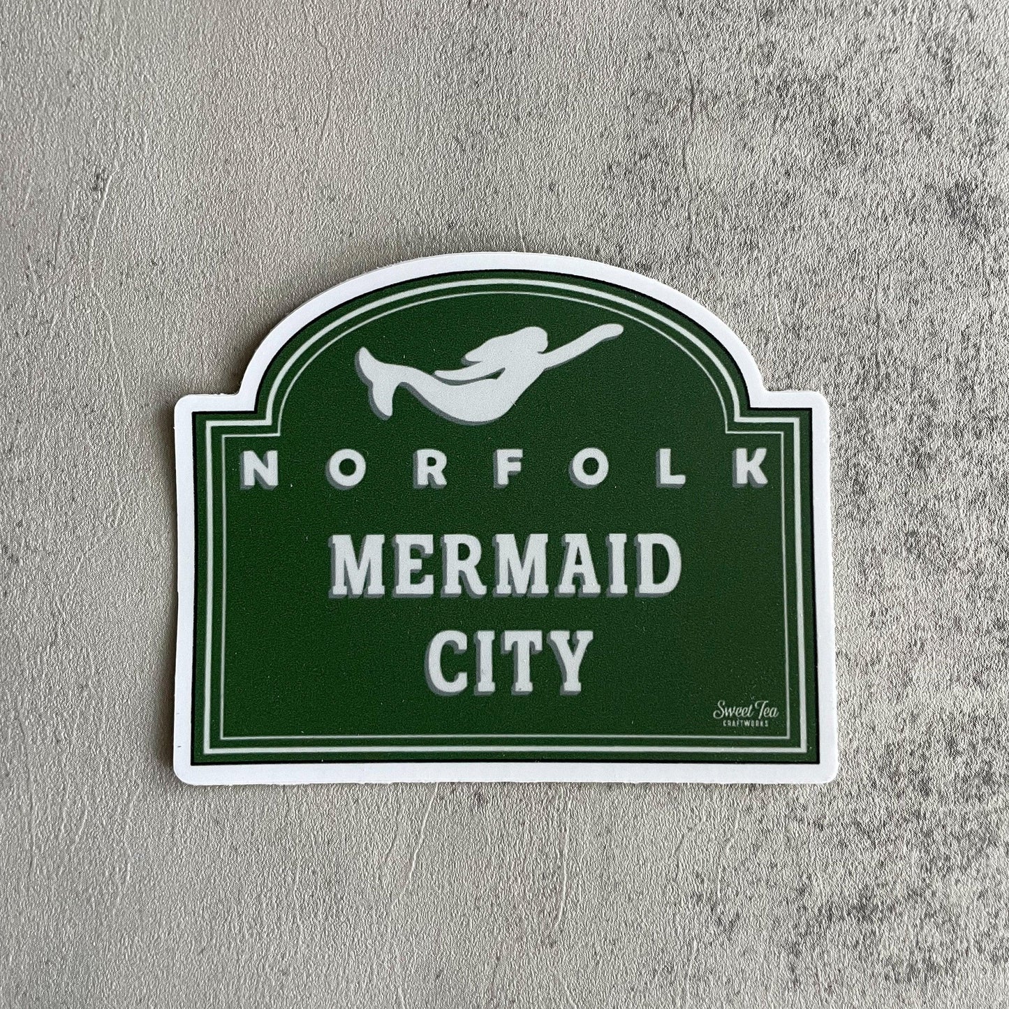 Mermaid City Sticker