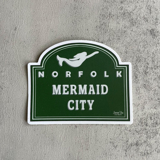 Mermaid City Sticker - Sweet Tea Craftworks