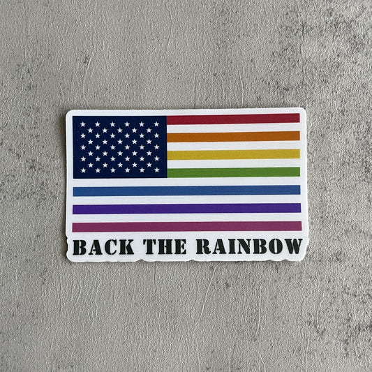 Back the Rainbow Sticker - Sweet Tea Craftworks