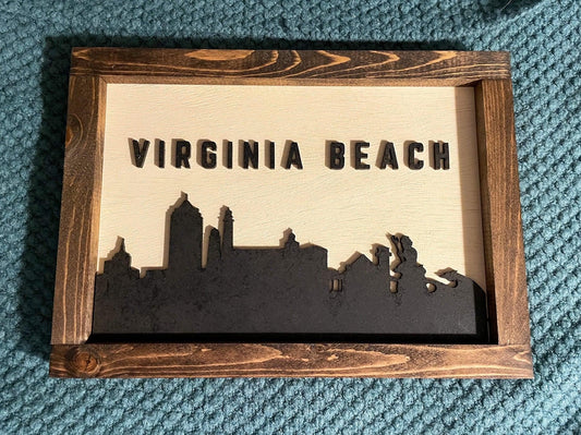 Virginia Beach Skyline Wall Art - Sweet Tea Craftworks
