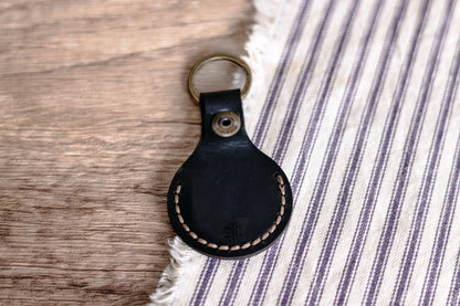 Leather AirTag Keychain - Sweet Tea Craftworks