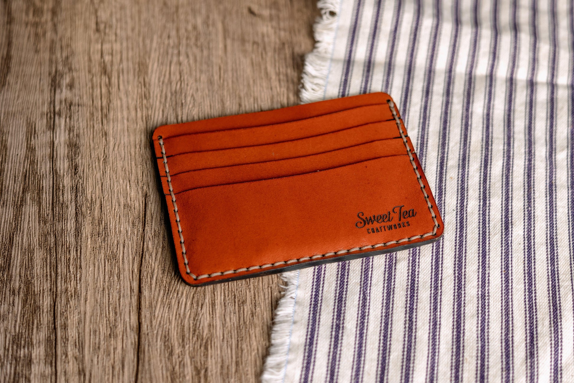 Minimalist Wallet (Leather) - Sweet Tea Craftworks
