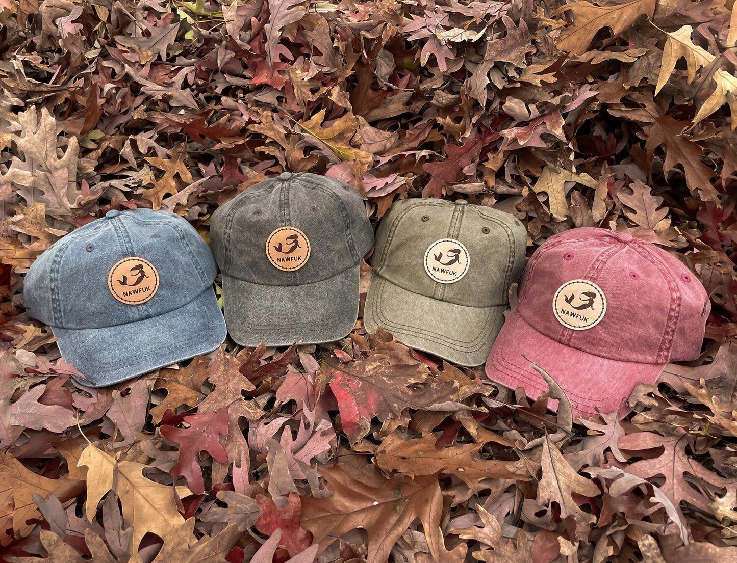 NAWFUK Leather Patch Hat