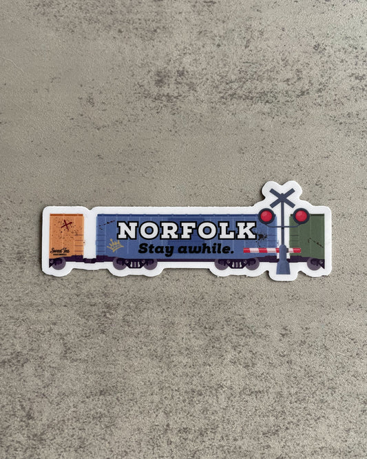 Norfolk Train Sticker