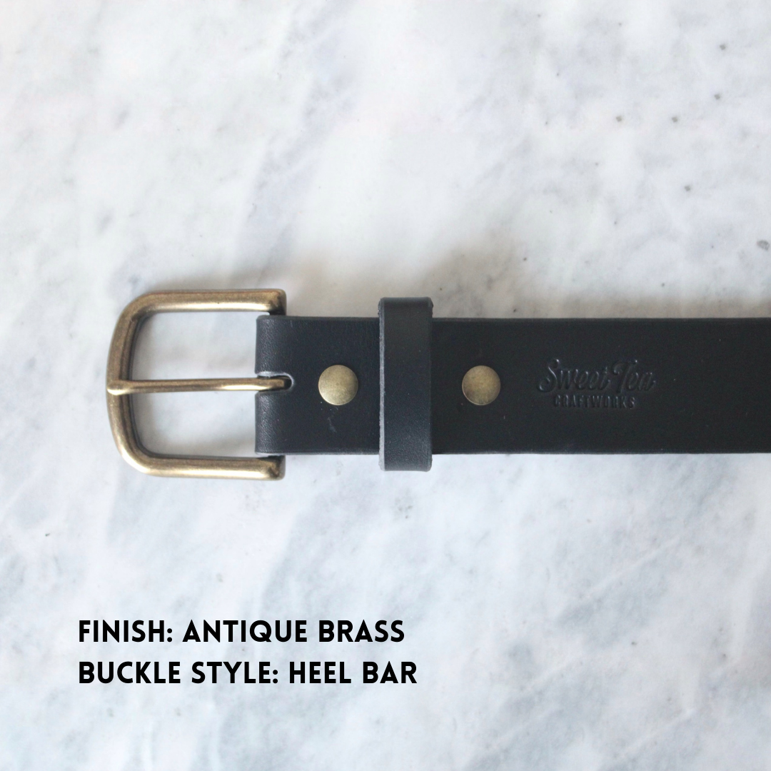 Custom Leather Belt (1.5") - Sweet Tea Craftworks