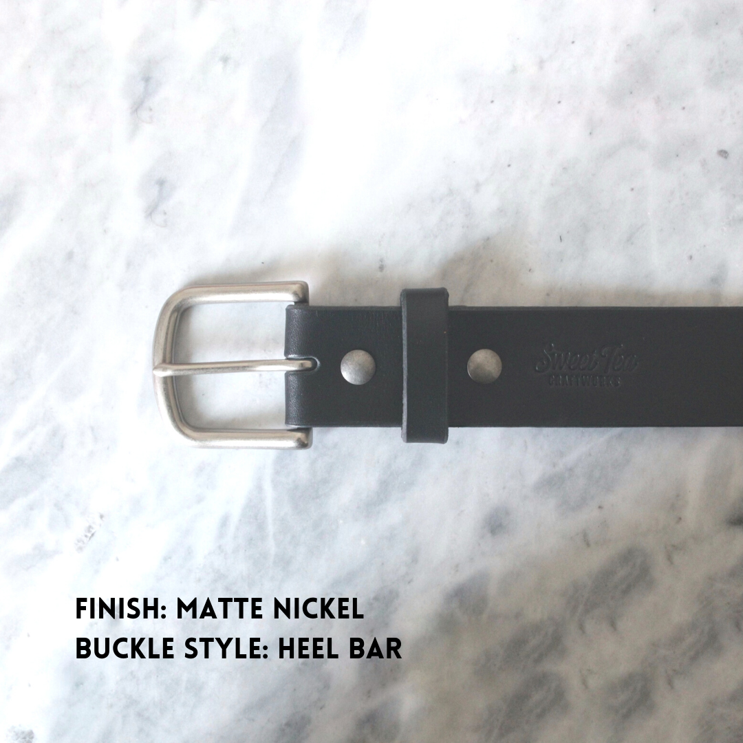 Custom Belt Black / Nickel