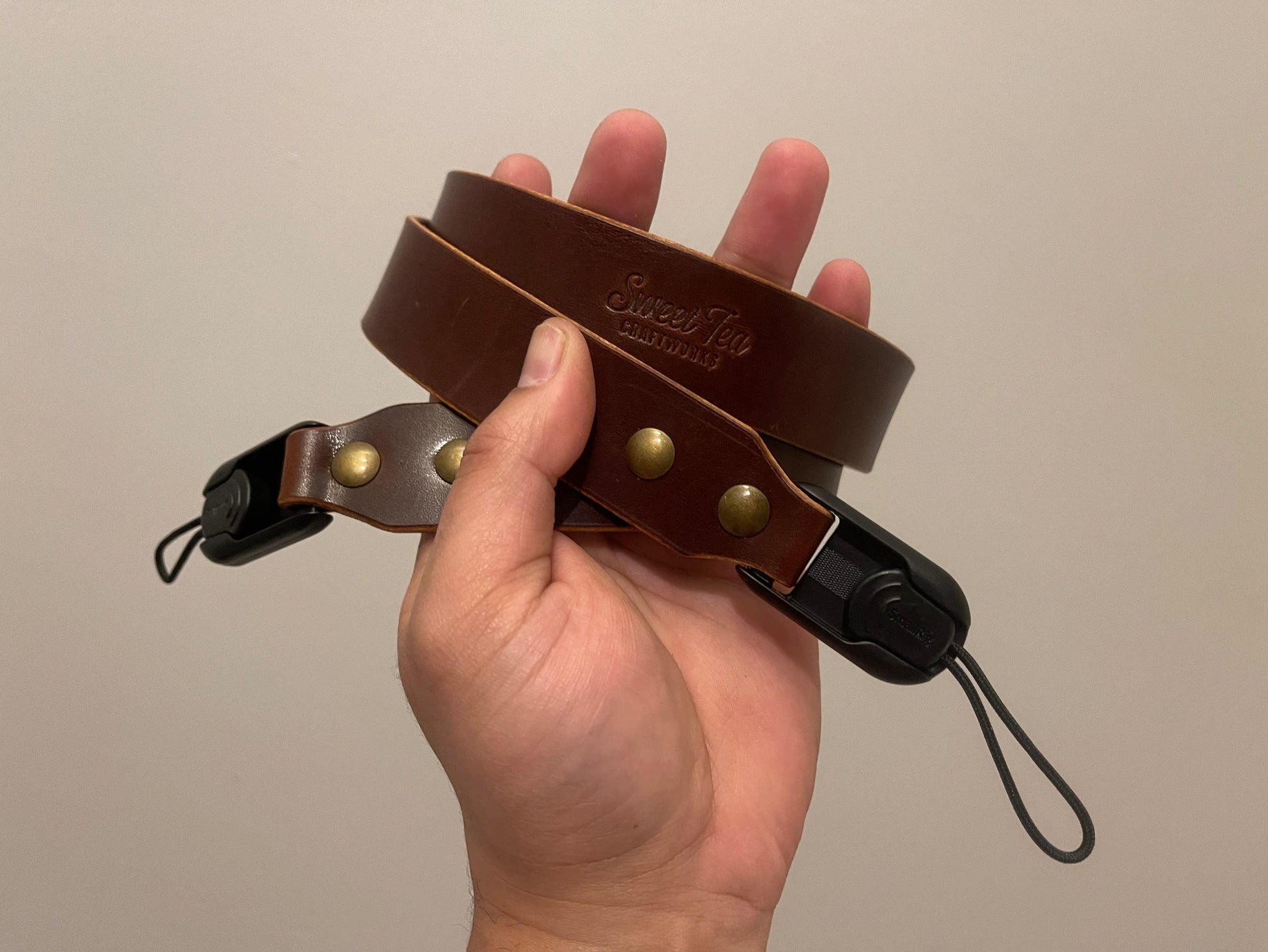 Leather Camera Strap - Sweet Tea Craftworks