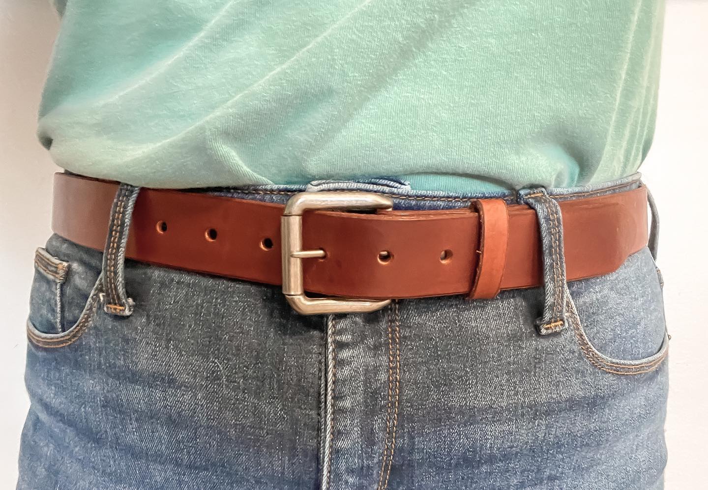 Custom Leather Belt (1.5") - Sweet Tea Craftworks