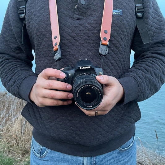 Leather Camera Strap - Sweet Tea Craftworks