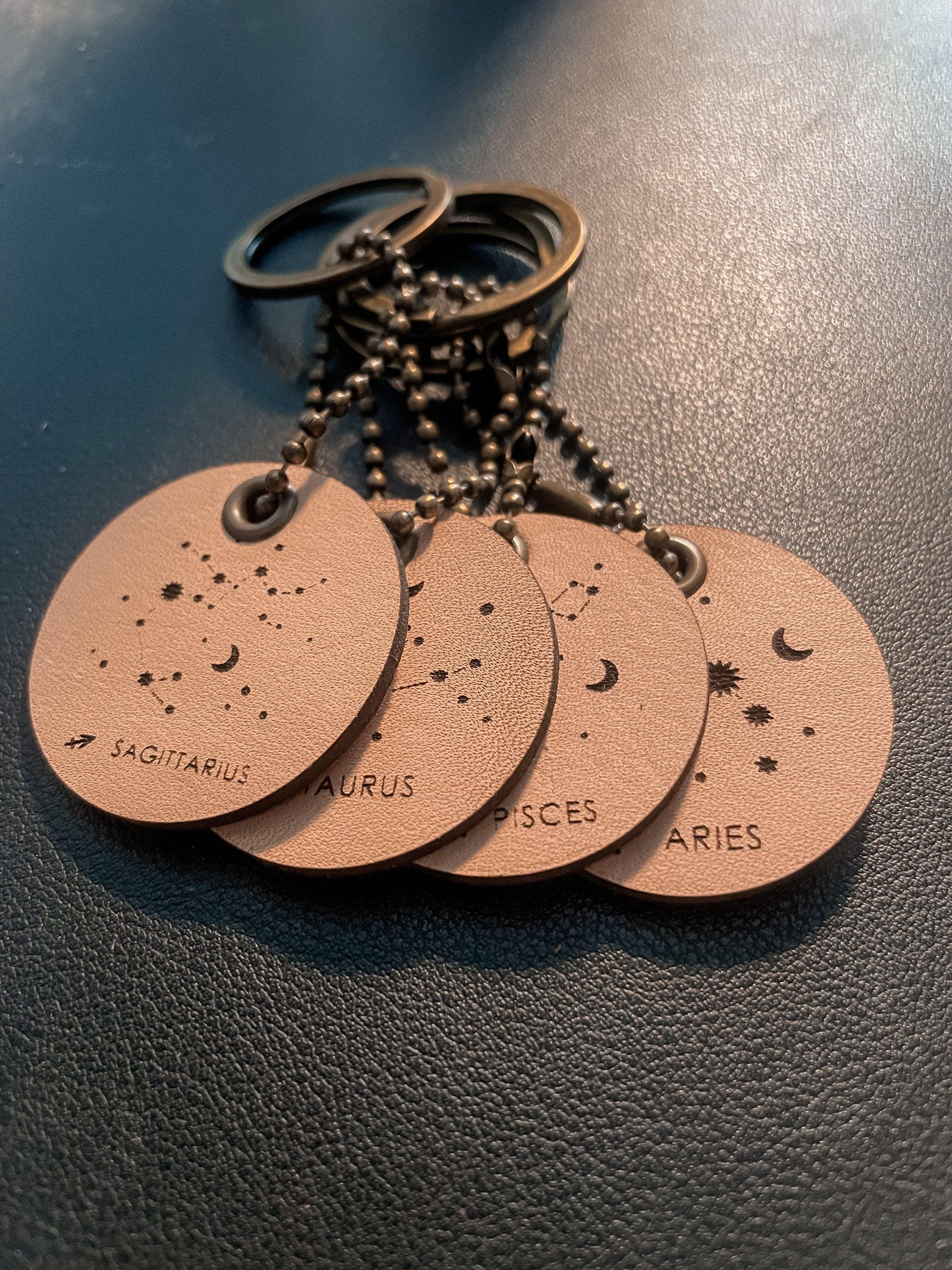 Leather Key Chain (Engraved) - Sweet Tea Craftworks