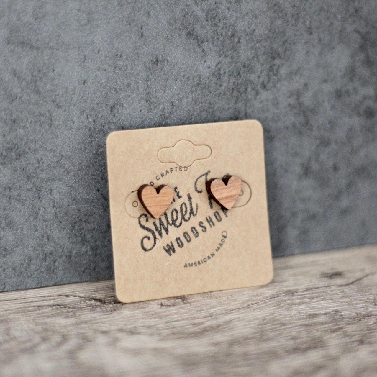 Stud Earrings (Wood) - Sweet Tea Craftworks
