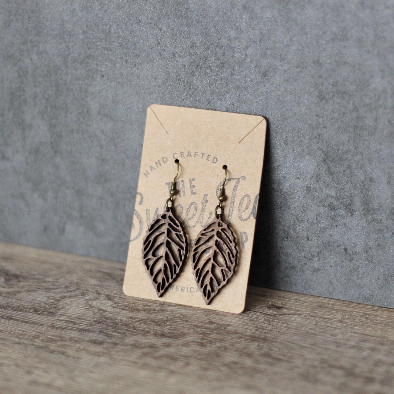 Dangle Earrings (Wood) - Sweet Tea Craftworks