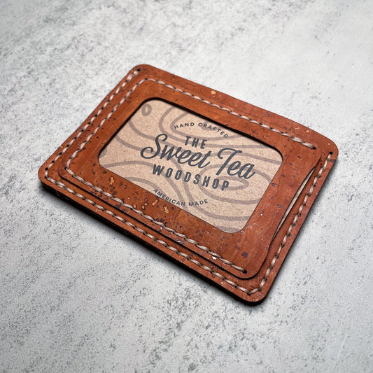 Minimalist Wallet (Cork) - Sweet Tea Craftworks