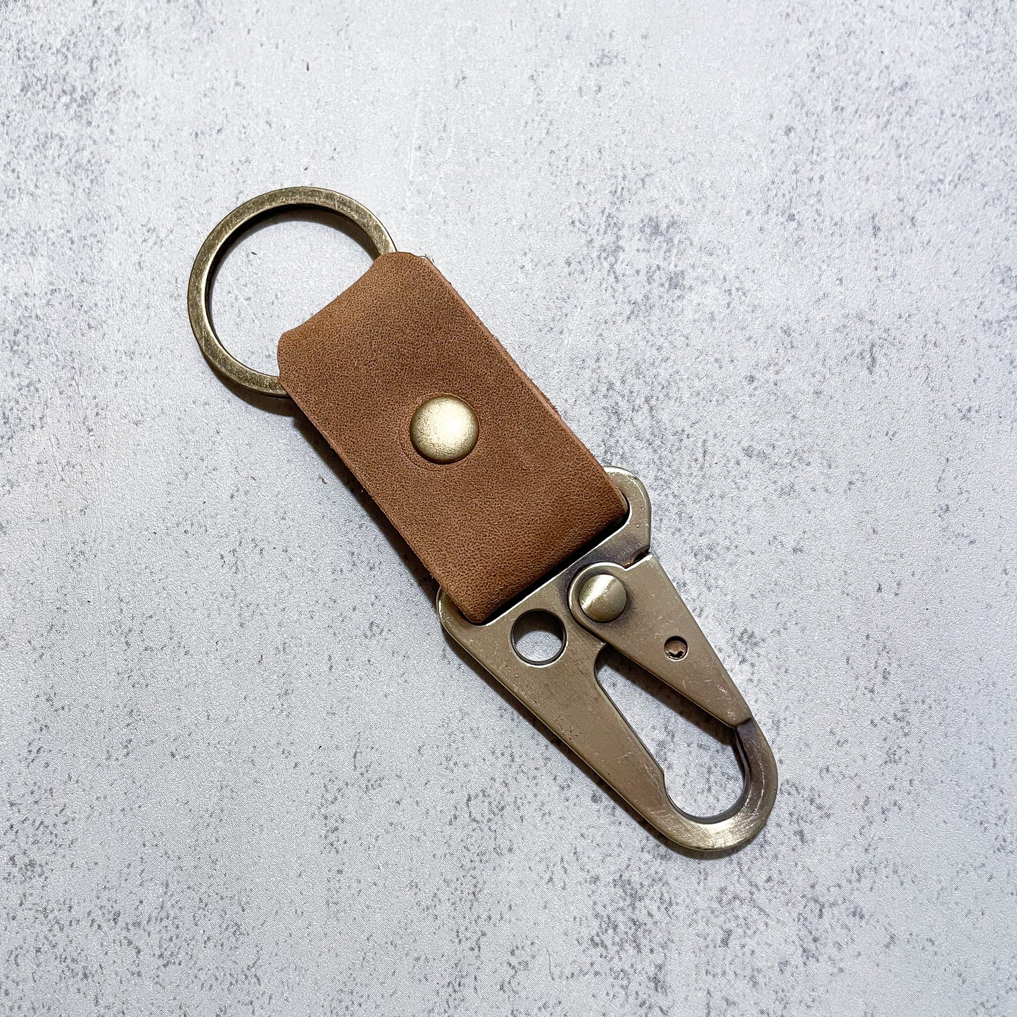 Leather Clip Keychain