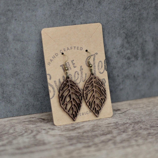 Dangle Earrings (Wood) - Sweet Tea Craftworks