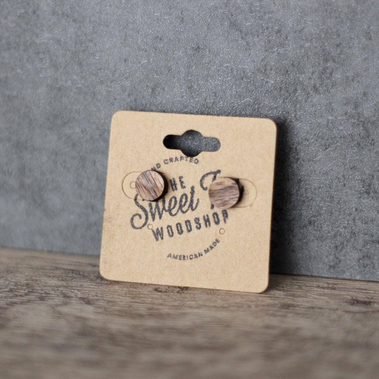 Stud Earrings (Wood) - Sweet Tea Craftworks