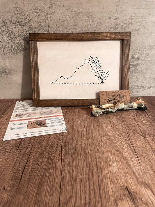 DIY Wood Embroidery Kit - Sweet Tea Craftworks