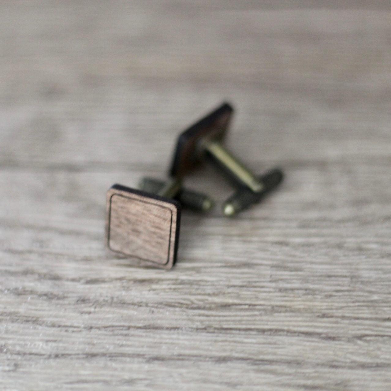 Wooden Cufflinks - Sweet Tea Craftworks