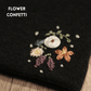 Hand Embroidered Beanie (Charcoal)