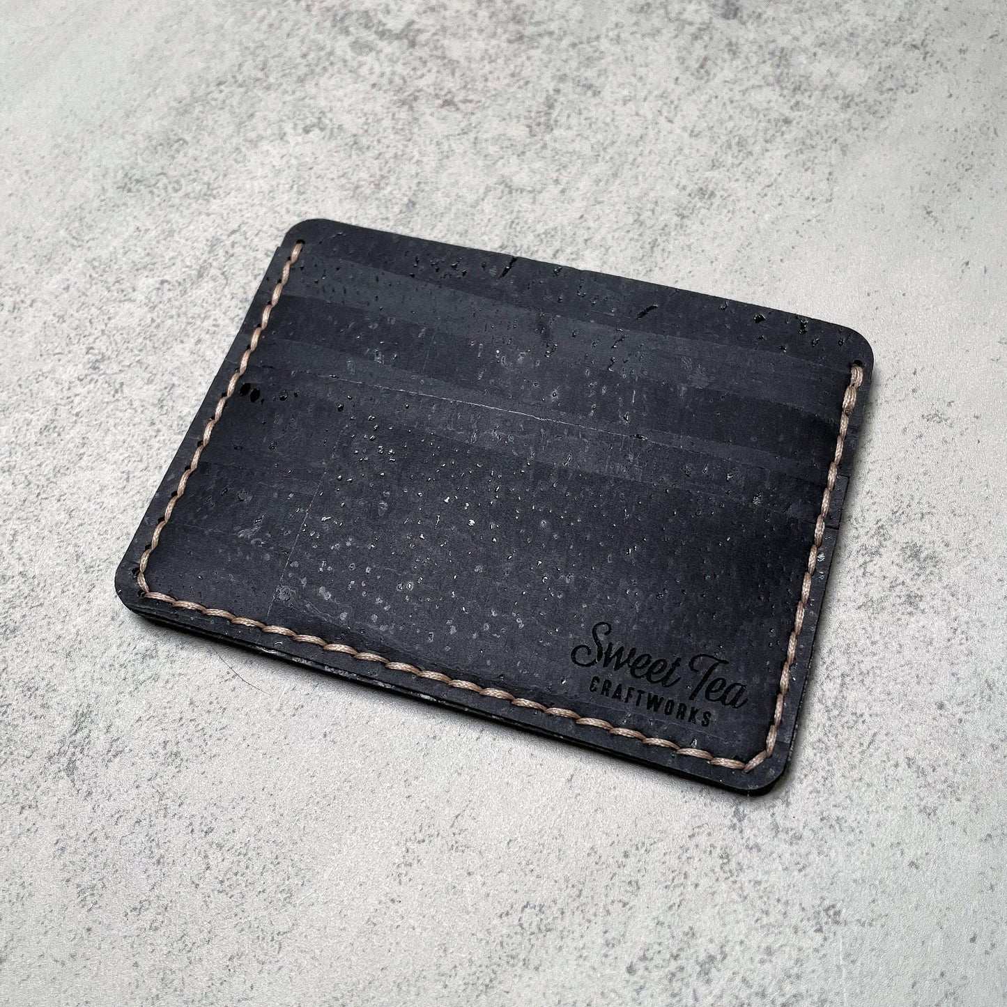 Minimalist Wallet (Cork) - Sweet Tea Craftworks