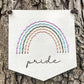 Embroidered Wood Pride Sign
