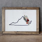 Embroidered Virginia Wall Art